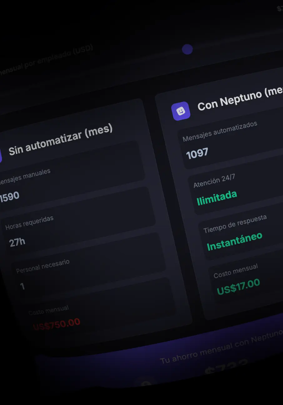 Calculadora ROI chatbot para WhatsApp